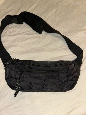 Men's Black Nylon Waist Bag - Unbranded
